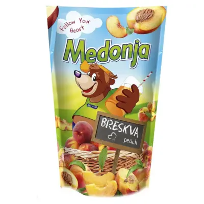 Напій соковий Персиковий Medonja Peach 0.2 л з трубочкою Сербія