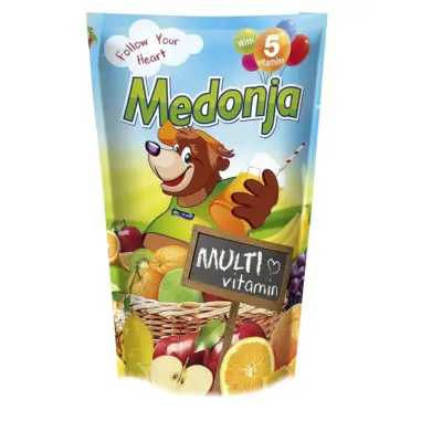 Напій соковмісний Мультивітамінний Medonja Multivitamin 0.2 л із трубочкою Сербія