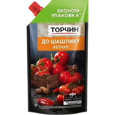 Кетчуп Торчин до Шашлику БЕЗ КРОХМАЛЮ 400г