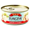 Тунець Шматочками у власному соку Tunczyk Kawalki w Wodzie M&K 170 г/120г Польща