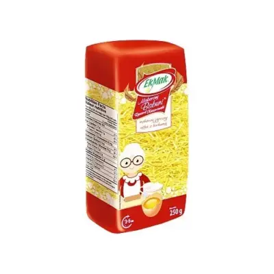 Макаронні вироби з куркумою яєчна локшина EkMak Babuni Makaron jajeczny 250г Польща