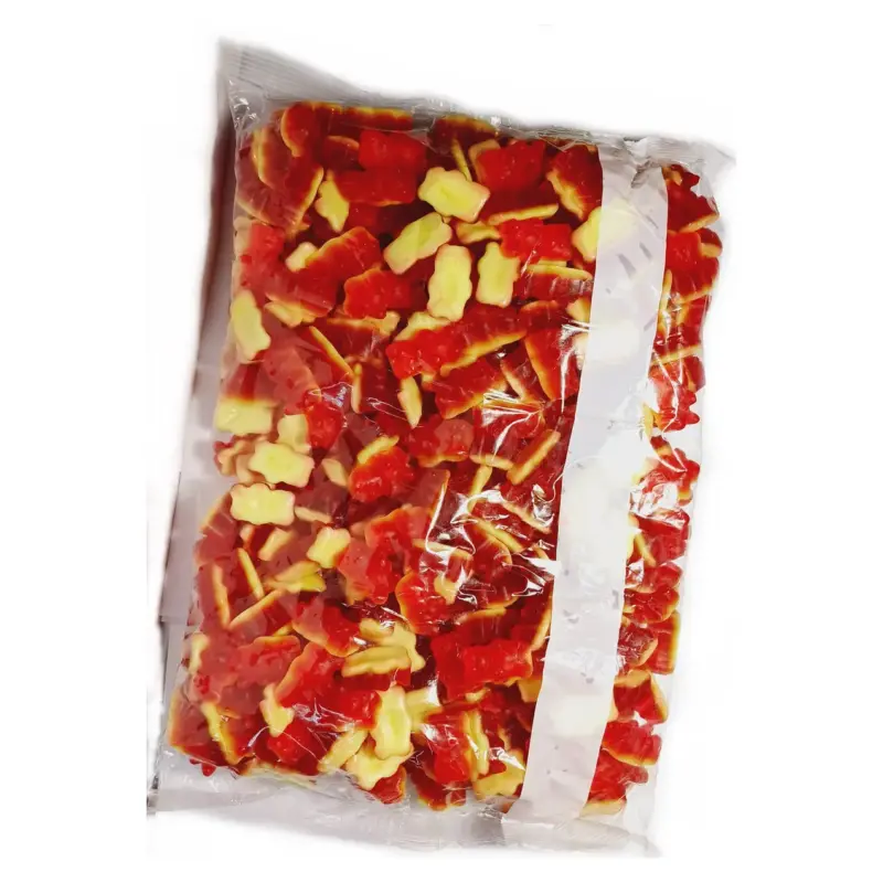 Желейні цукерки Червоні Ведмедики Gummy candies Duble layer red bears 2кг Італія