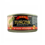Тунець у власному соку M&K Tunczyk Jednolity w sosie wlasnym 170г/120г Польща