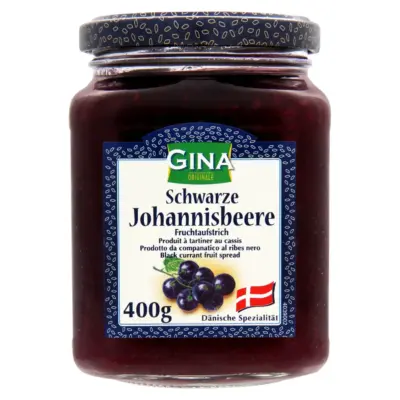 Джем із чорної смородини Gina Schwarze Johannisbeere 400г Австрія