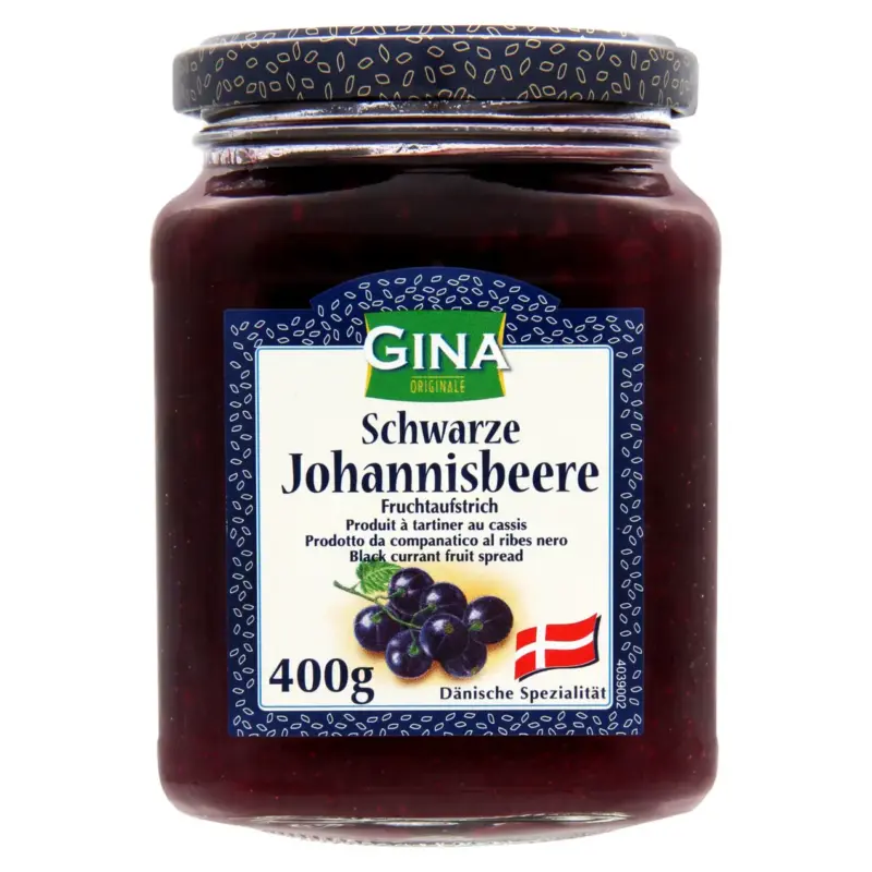 Джем із чорної смородини Gina Schwarze Johannisbeere 400г Австрія