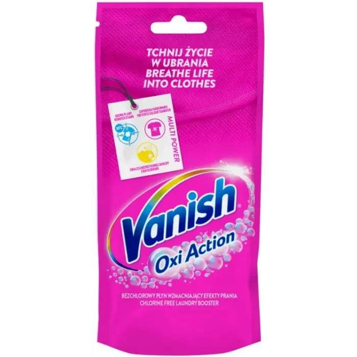 Засіб для видалення плям для кольорової білизни Vanish Oxi Action 100мл Польща
