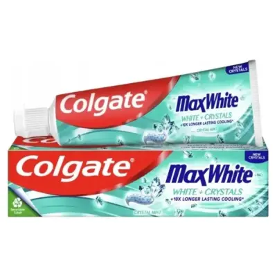Зубна паста Colgate MaxWhite White+Crystals, що відбілює, 100мл Нідерланди