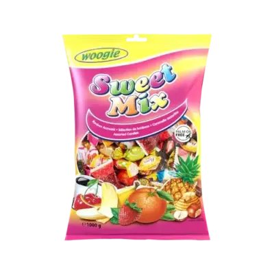 Цукерки Карамельна суміш БЕЗ ПАЛЬМОВОГО ОЛІЇ Woogie Sweet Mix 1кг Австрія