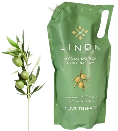 Мило для рук рідке зволожуюче з оливковою олією Linda Mydlo do rak Olive Therapy 1л Польща