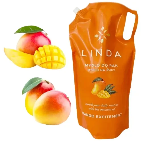 Мило для рук рідке зволожуюче з екстрактом манго Linda Mydlo do rak Mango Excitement 1л Польща