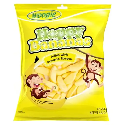 Желейні цукерки Бананчики Woogie Happy Bananas 250г Австрія