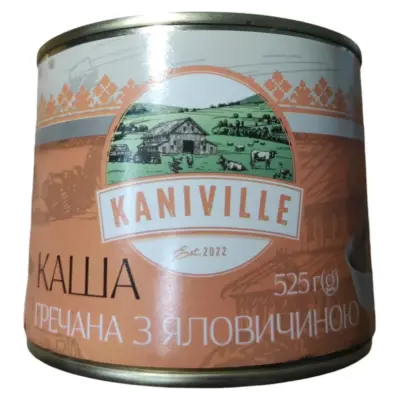 Каша гречана з яловичиною Kaniville 525 р. ДСТУ Україна
