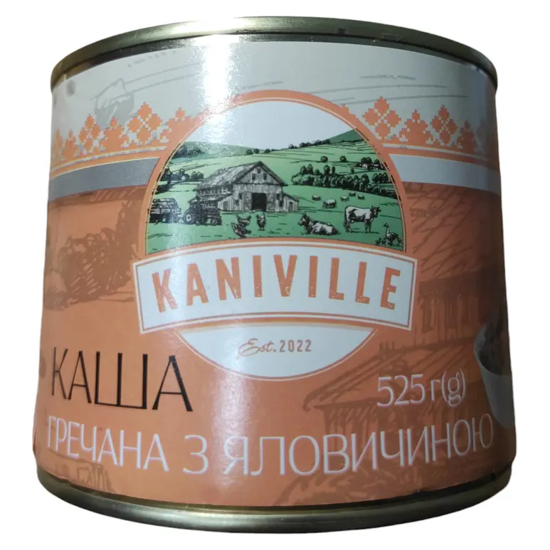 Каша гречана з яловичиною Kaniville 525 р. ДСТУ Україна