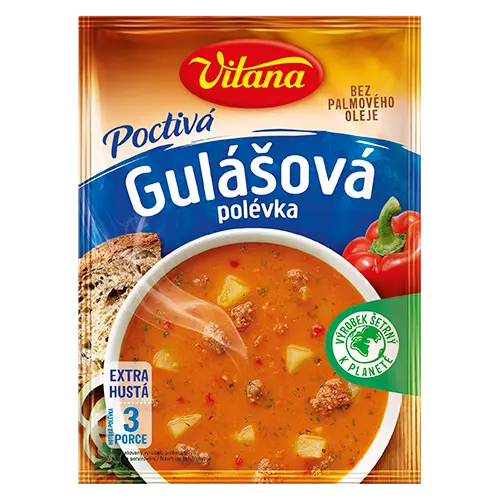 Угорський суп-гуляш БЕЗ ПАЛЬМОВОГО МАСЛА Poctivá ma| arská gulánová polévka 125 г (3 порції) Чехія