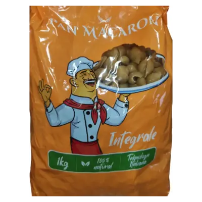 Суцільнозернові макаронні вироби Мушлі Pan Makaron 1 кг Молдова