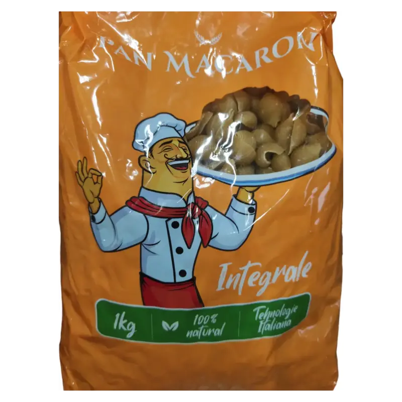 Суцільнозернові макаронні вироби Мушлі Pan Makaron 1 кг Молдова