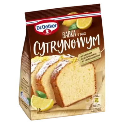 Суміш для лимонного кексу Babka o smaku cytrynowym Dr. Oetker 375 г Польща