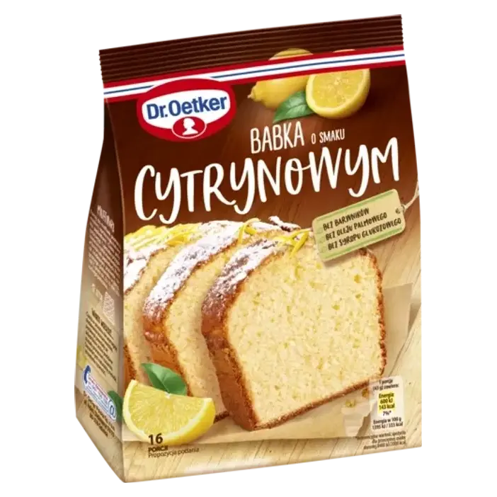 Суміш для лимонного кексу Babka o smaku cytrynowym Dr. Oetker 375 г Польща