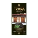Шоколад чорний із м’ятою БЕЗ ГЛЮТЕНА Trapa Choco Dark 74% Menta 100 г Іспанія