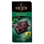 Шоколад темний із м’ятою та лимоном 50% какао Heidi Dark Lemon&Mint 80 г Румунія