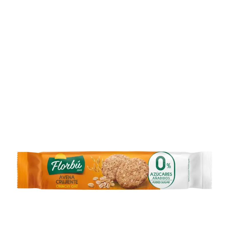 Печиво цілозернове БЕЗ САХАРА Florbu Avena crujiente 0% azucares 150 г Іспанія