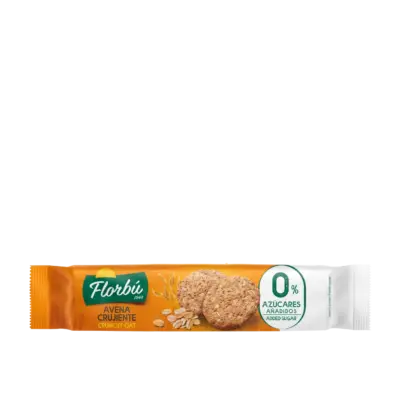 Печиво цілозернове БЕЗ САХАРА Florbu Avena crujiente 0% azucares 150 г Іспанія