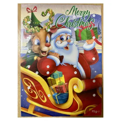 Шоколадний адвент-календар Merry Christmas Польща 75г