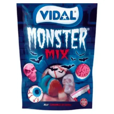 Желейні жувальні цукерки БЕЗ ГЛЮТЕНА Vidal Monster Mix 150г