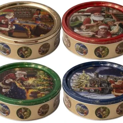 Печенье сливочное Jacobsens Bakery Vintage Christmas Античне Різдво  в ж/б 150 г Дания