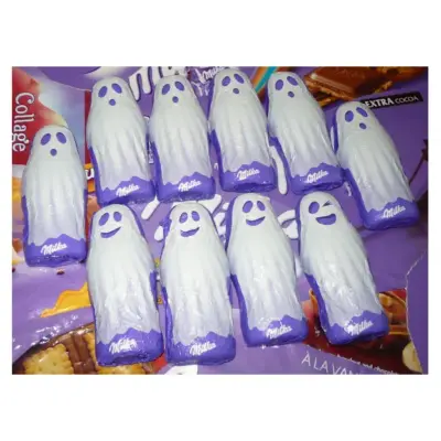 Шоколадні цукерки Хелловінські примари Milka Halloween Gespenster 12 г Швейцарія