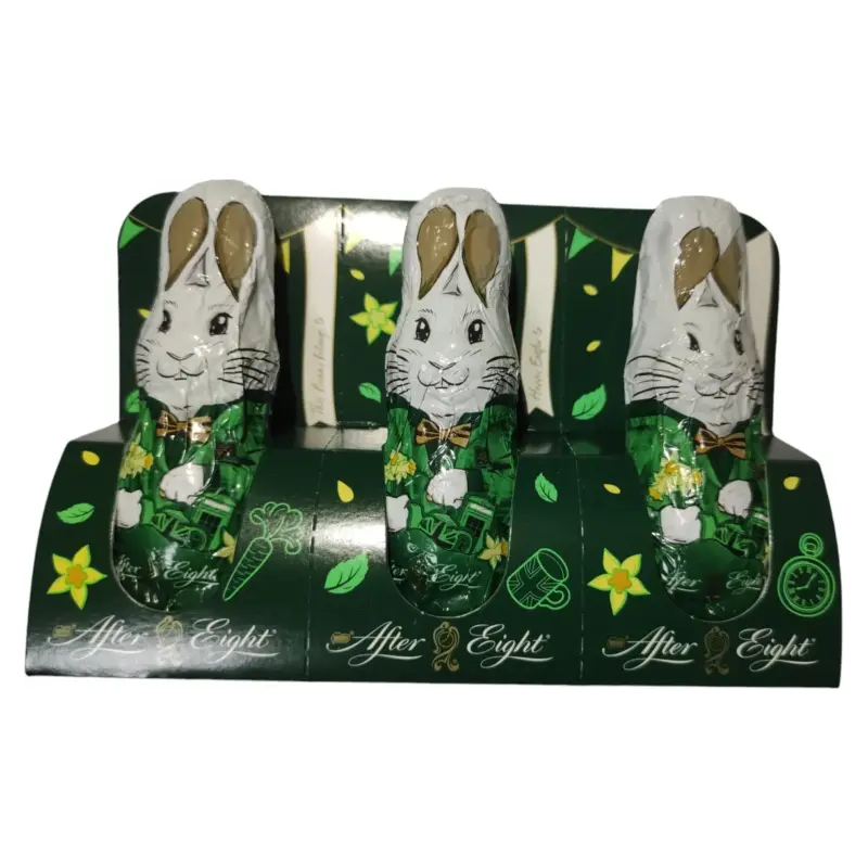 Шоколадні зайці After Eight темний шоколад і м’ята Nestle 3 шт 60 г Швейцарія