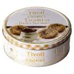 Печиво зі смаком тірамісу та темним шоколадом Tivoli Tiramisu with Dark Chocolate Cookies у ж/б 150 г Данія