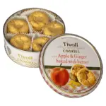 Печиво зі смаком яблука та імбиру Tivoli Danish Cookies Appleand Ginger with Butter у ж/б 150 г Данія