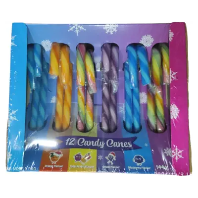 Льодяники Різдвяна Палиця БЕЗ ГЛЮТЕНА Becky's 12 Candy Canes (12x12г) 144г Нідерланди