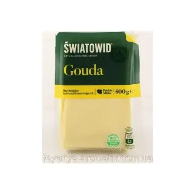 Сир слайсами Гауда без консервантів Swiatowid Gouda 500 г Польща