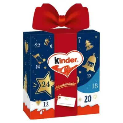Адвент — календар Кіндер з бантом Kinder Mix 214 г (24 шт.) Німеччина