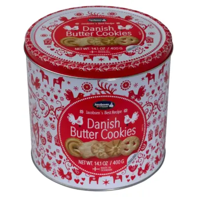 Печиво вершкове Датське Традиційне Holiday traditional Danish Butter Cookies ж/б 454г Данія