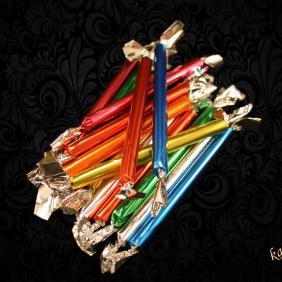 Карамелька фруктова "Ялинкові Бурульки" ручної роботи Sopelki Choinkowe 13 г Польща
