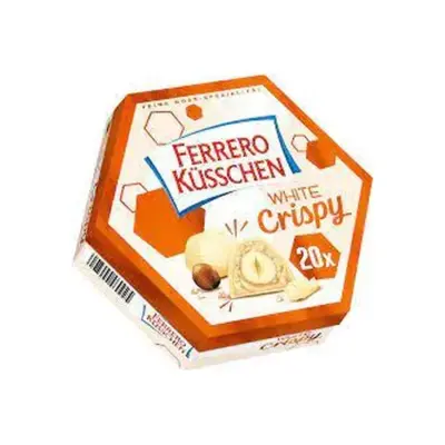 Цукерки FERRERO Küsschen WHITE CRISPY 172 г Німеччина