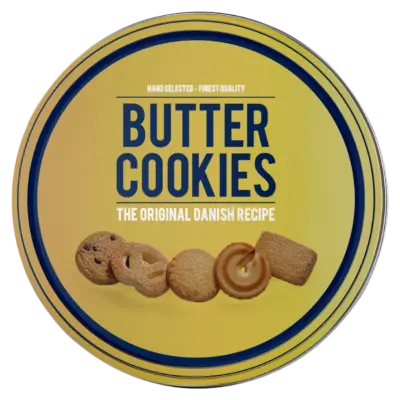 Печиво вершкове Butter Cookies Finest Quality в ж/б Данію 454 г