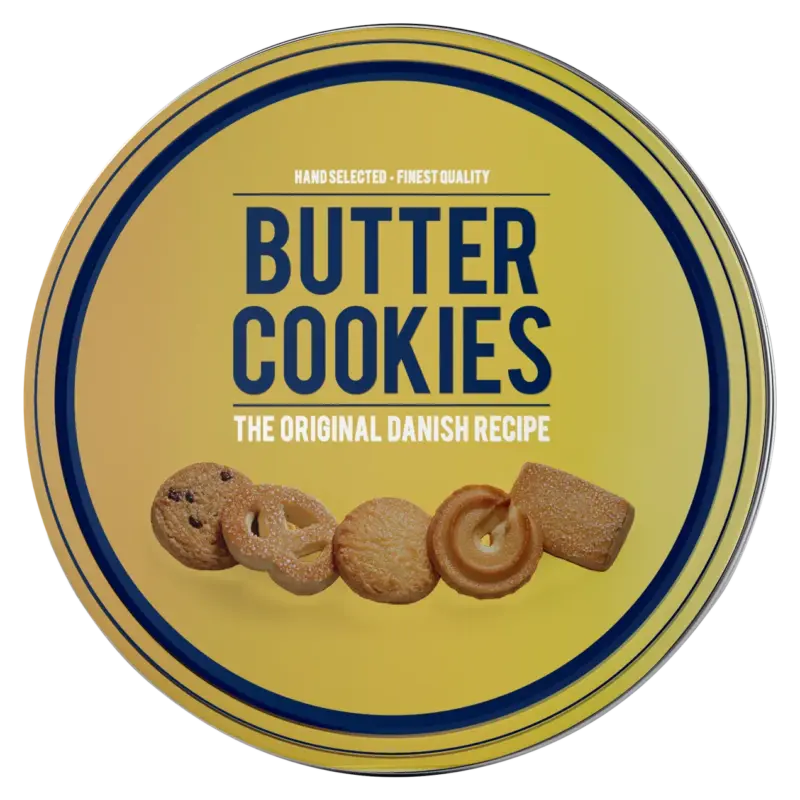 Печиво вершкове Butter Cookies Finest Quality в ж/б Данію 454 г