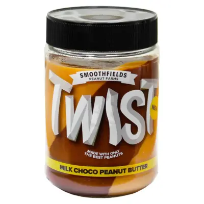 Шоколадно-Арахісова паста (крем) з молочним шоколадом Twist Smoothfields 350 г Іспанія