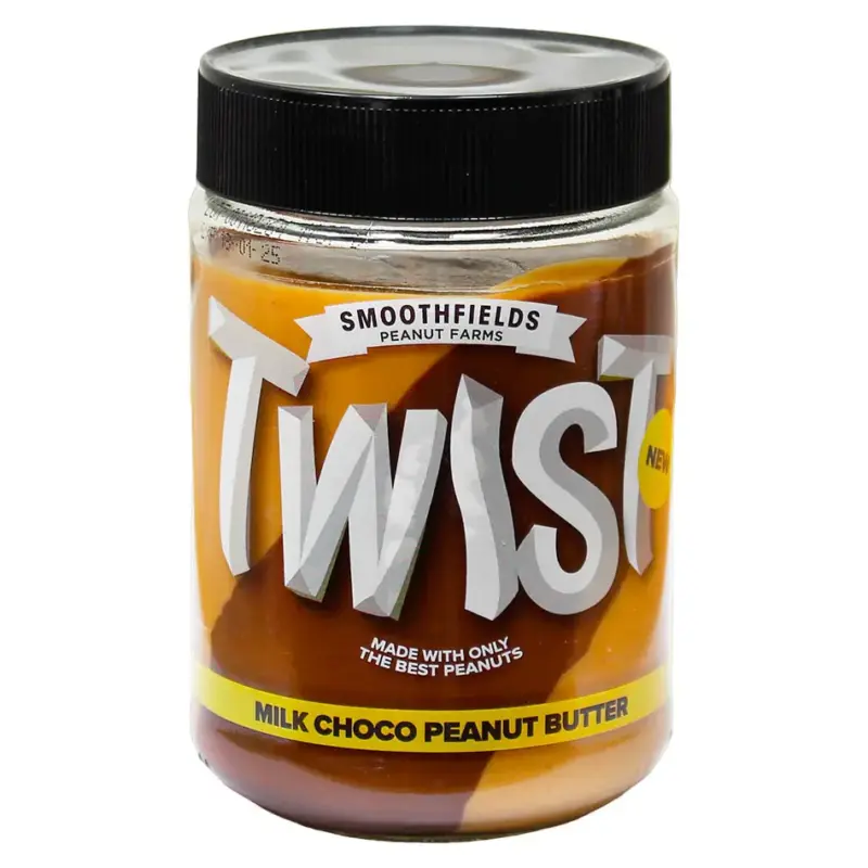 Шоколадно-Арахісова паста (крем) з молочним шоколадом Twist Smoothfields 350 г Іспанія