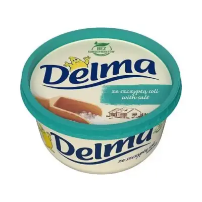 Маргарин злегка соняшниковий БЕЗ КОНСЕРВАТОВ Delma Extra 39% 450 г Польща