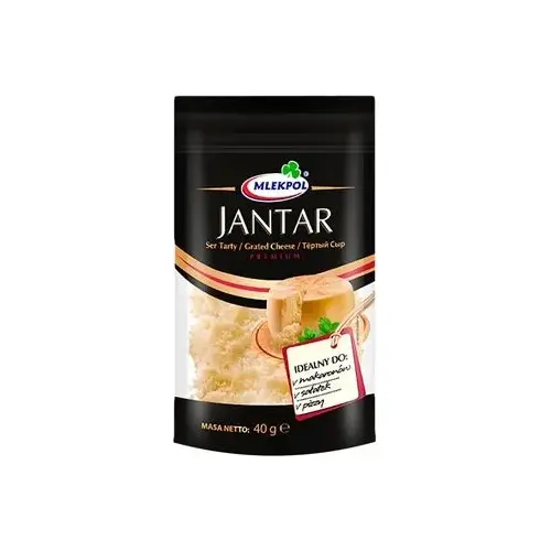 Сир тертий Бурштин Mlekpol Jantar 40 г Польща