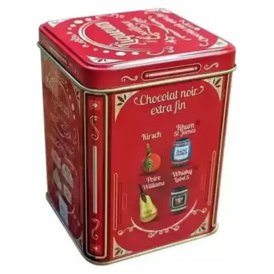 Шоколадні цукерки з преміальними лікерами Abtey Liqueurs d'Excellence tin of liqueurs in dark 250г Франция