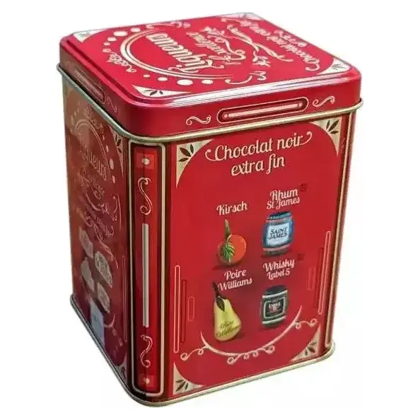 Шоколадні цукерки з преміальними лікерами Abtey Liqueurs d’Excellence tin of liqueurs in dark 250г Франция