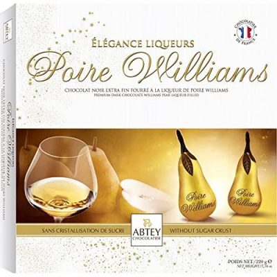 Цукерки з Чорного шоколаду Груша з Лікером Poire Williams Abtey 220 г Франція