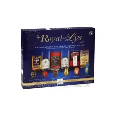 Цукерки шоколадні Пляшечки з лікером Abtey Royal des Lys 250 г Франція