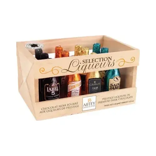 Цукерки Пляшки з лікером SELECTION LIQUEURS CHOCOLAT NOIR ABTEY 155 г Франція